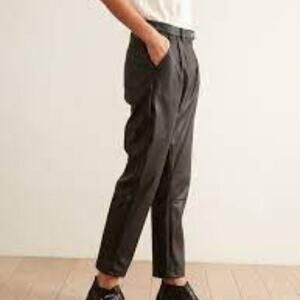 Cotelac Paris Straight Leg Charcoal Gray Pants